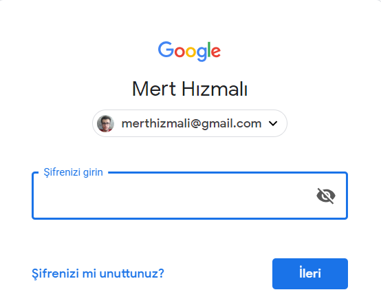 gmail hesap