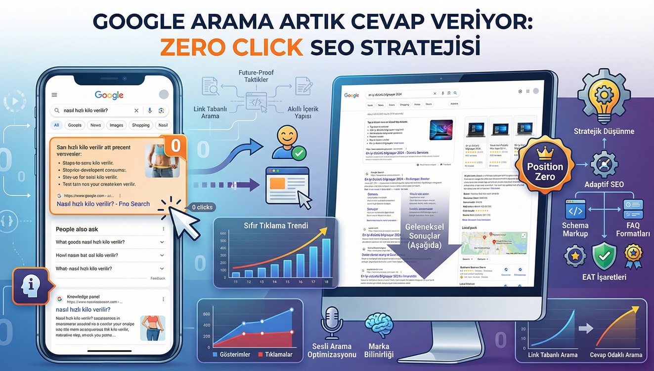 Google Arama Artık Cevap Veriyor: Zero Click SEO Stratejisi